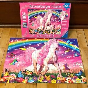 Ravensburger "Horse Dream" 100 Piece Glitter Jigsaw Puzzle
